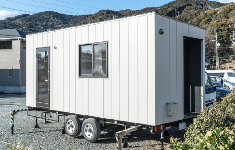 画像：レンタルトレーラーハウスの外観