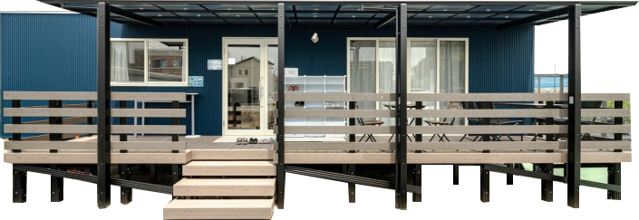 ルクラのトレーラーハウス:ブルーベリースターみかわ(ブルーベリー農園受付・休憩所)外観