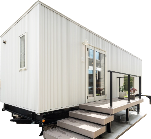 ルクラのトレーラーハウス:カモメアイサロン(アイラッシュサロン)外観