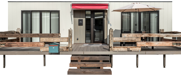 ルクラのトレーラーハウス:建築関係事務所様(事務所)外観