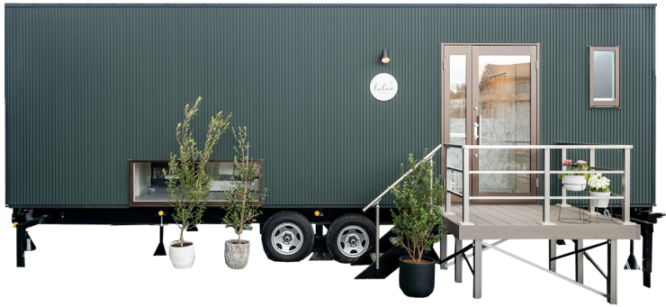 ルクラのトレーラーハウス:lulua. ルルア(アイラッシュサロン)外観