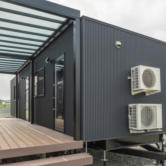 トレーラーハウス 事務所 外観