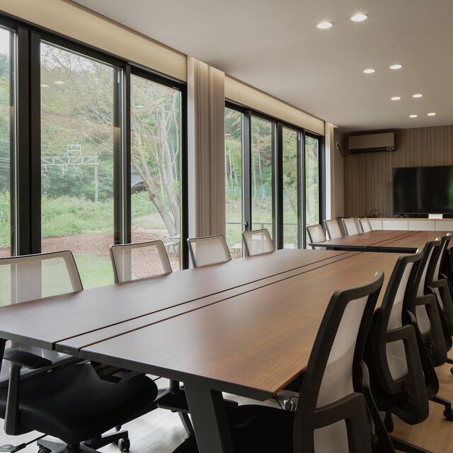 トレーラーハウス　事務所　内観