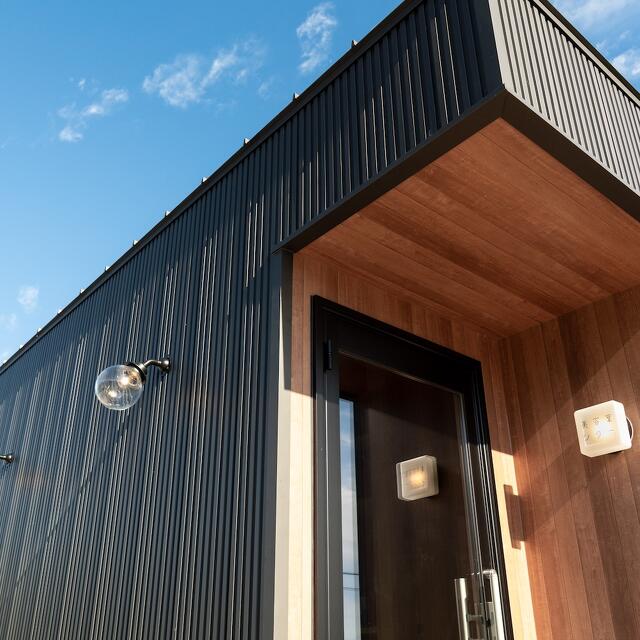 トレーラーハウス　美容室　外観