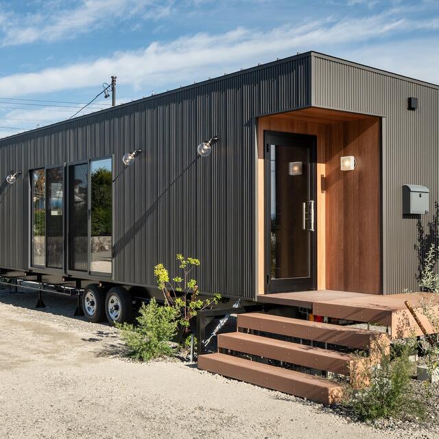 トレーラーハウス 美容室 外観