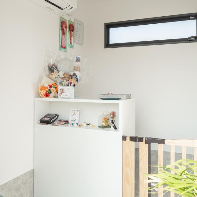 トレーラーハウス 美容室 内観