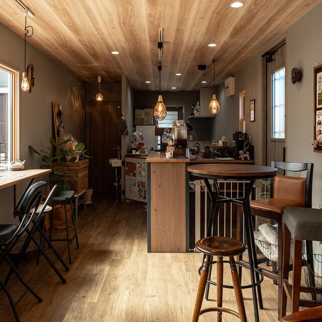 トレーラーハウス　カフェ・ドッグパーク　内観