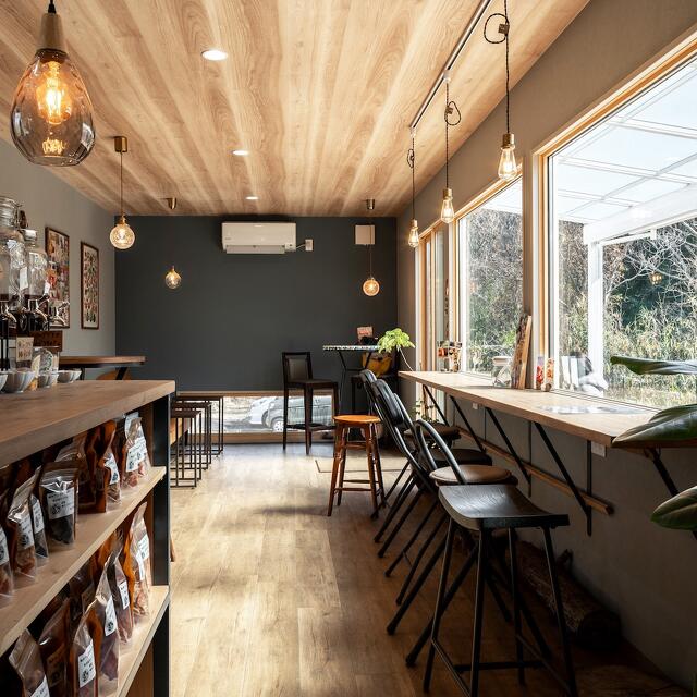 トレーラーハウス カフェ・ドッグパーク 内観